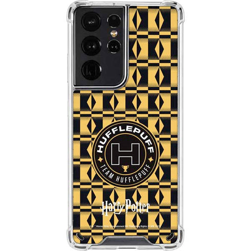 Wizarding Worlds Harry Potter Team Hufflepuff Galaxy S21 Ultra 5G Clear Case